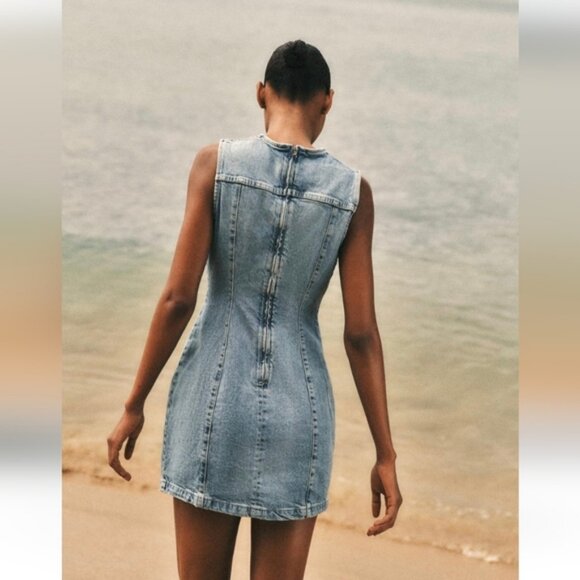ZARA DENIM TRF DRESS - Picture 5 of 8